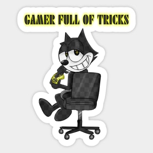 Felix The Cat GAMER FULL OF TRICKS Sticker